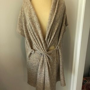 Anthropologie Wool Sweater Wrap, Size L
